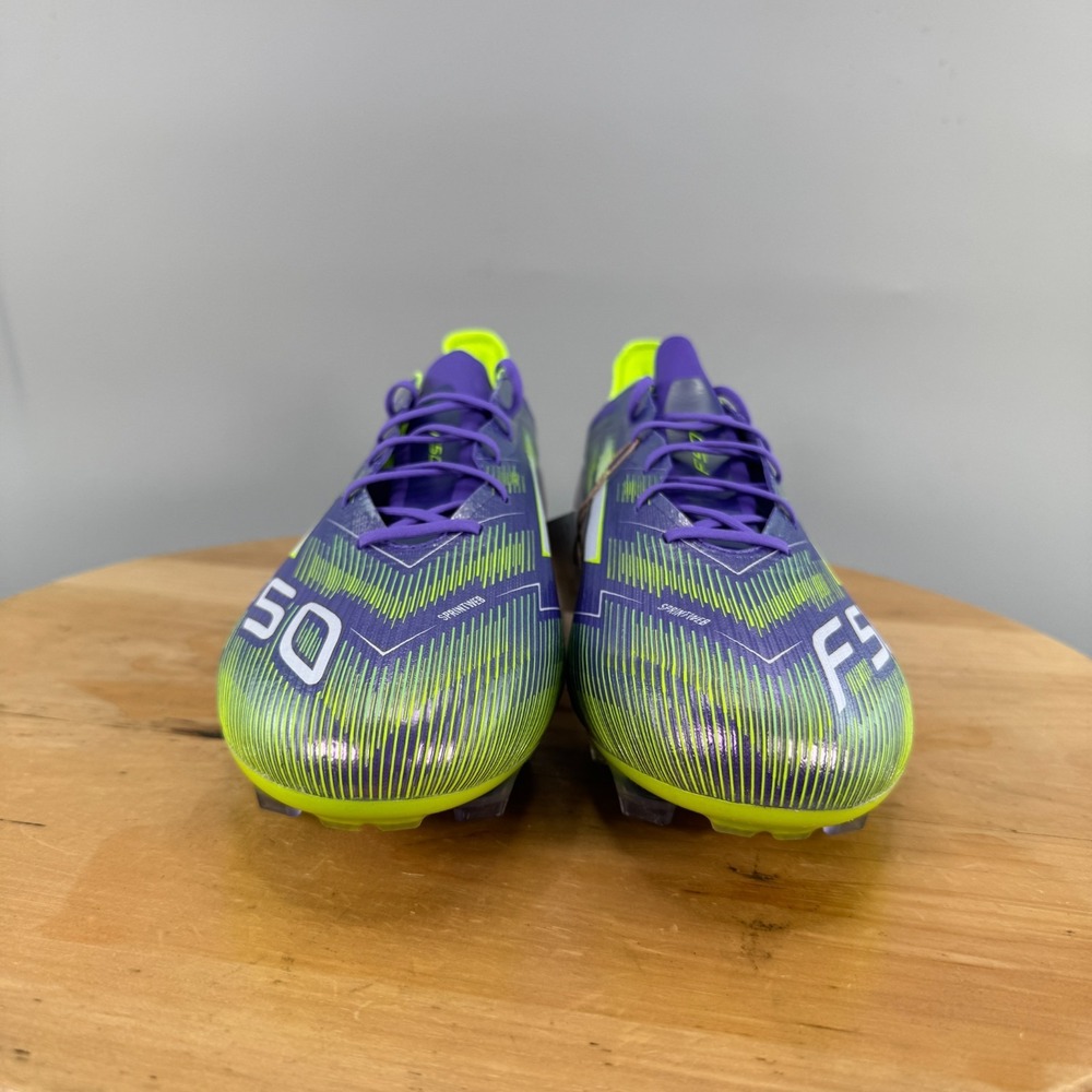 Adidas F50 Elite FG Mens Size 12.5 Purple Silver Soccer Cleats Radiant Blaze NEW - Picture 2 of 9